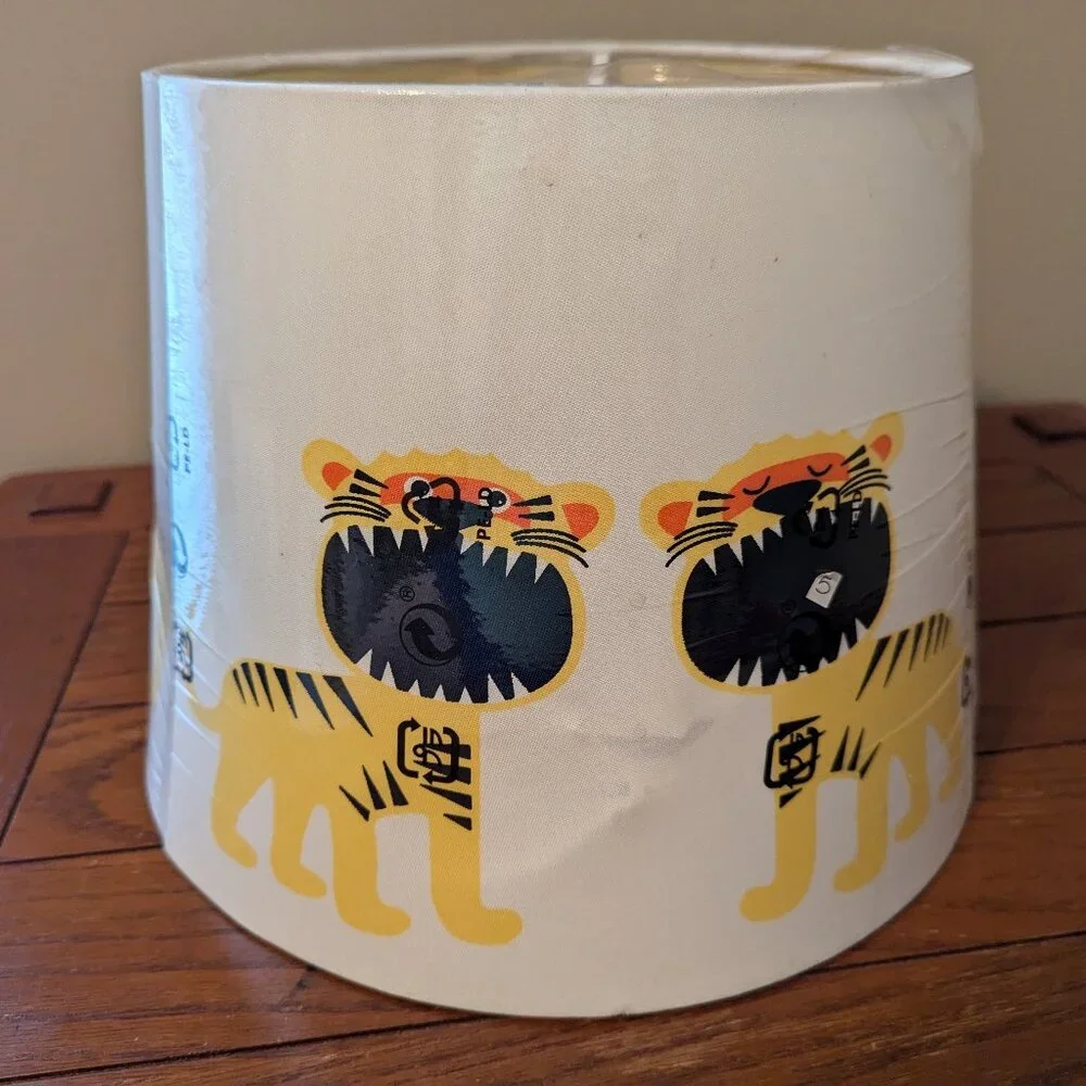 IKEA Trollakulla 13-inch Lamp Shade Twin Dragons Childs Room Imperfect